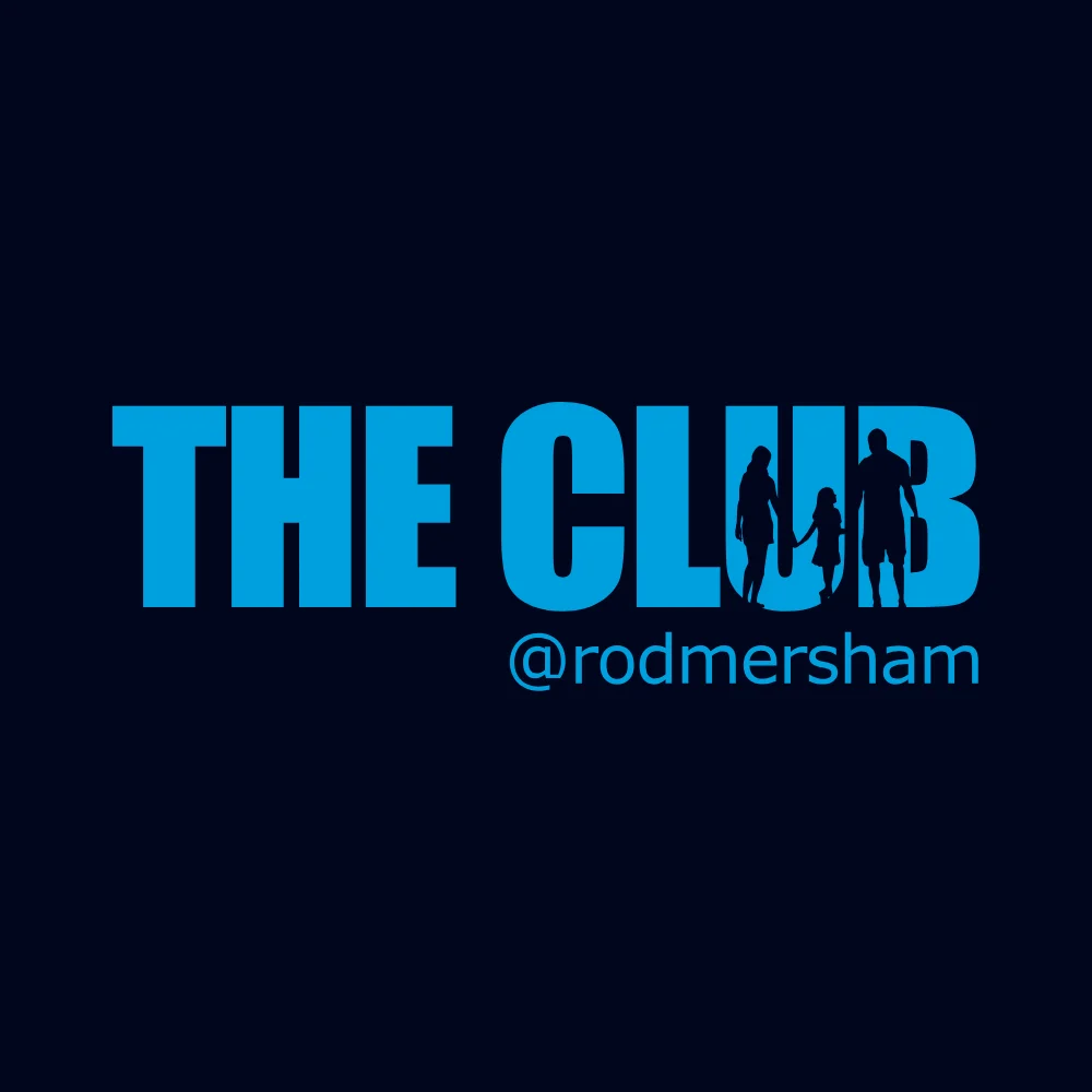 The Club @rodmersham logo in blue